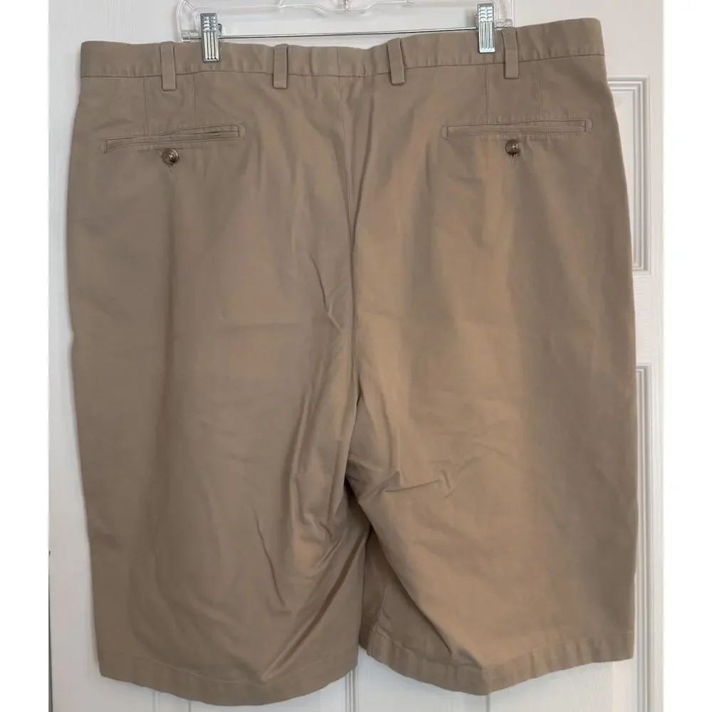 Peter Millar Chino Shorts 44L Khaki 12” Inseam Golf Preppy Vacation Tennis‎ EUC